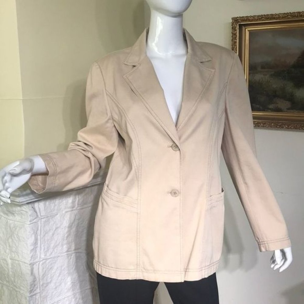 Viyella 100% Cotton Single Breasted Jacket Blazer